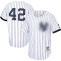 Men's New York City   White/Navy Home 1999 Cooperstown Collection Jersey