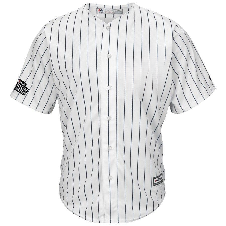 Aaron Judge 99 New York City White/Navy  London Series Cool Base Player Jersey