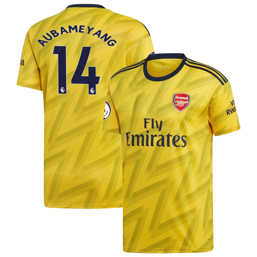 Aubameyang Classic Away Athletic Sports Shirt – Yellow