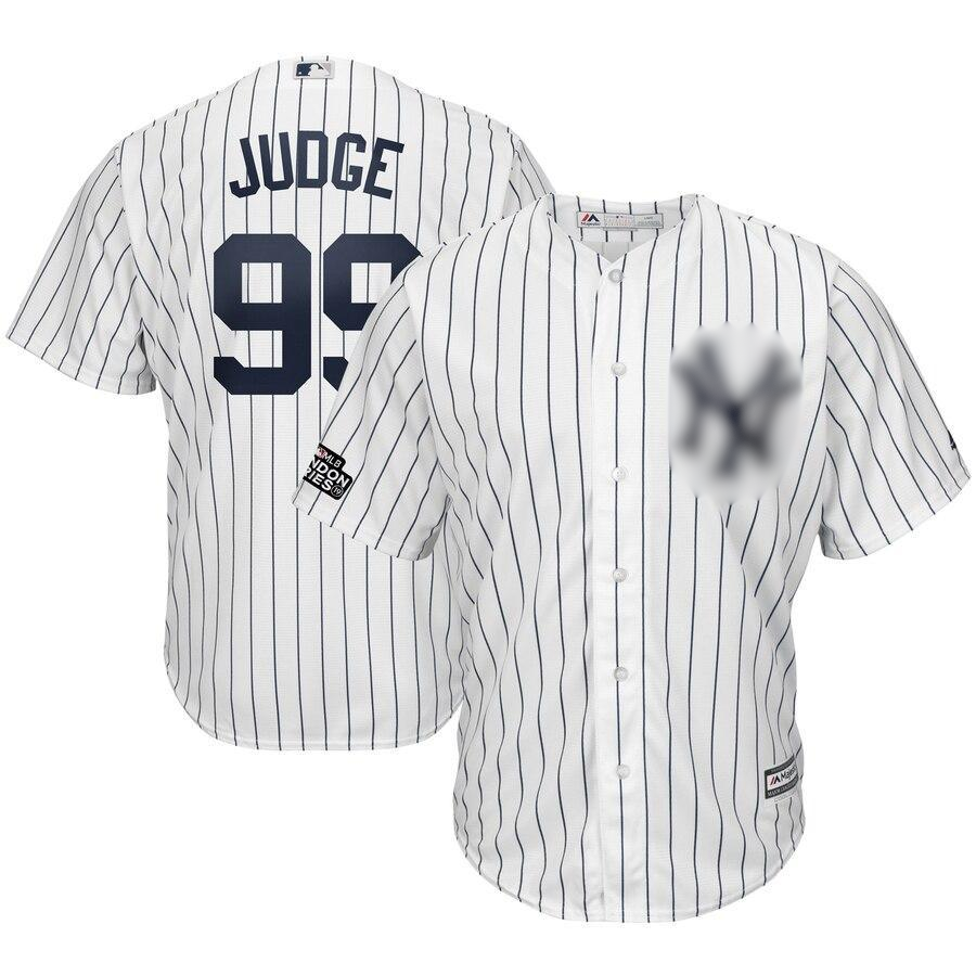 Aaron Judge 99 New York City White/Navy 2019 London Series Cool Base Player Jersey