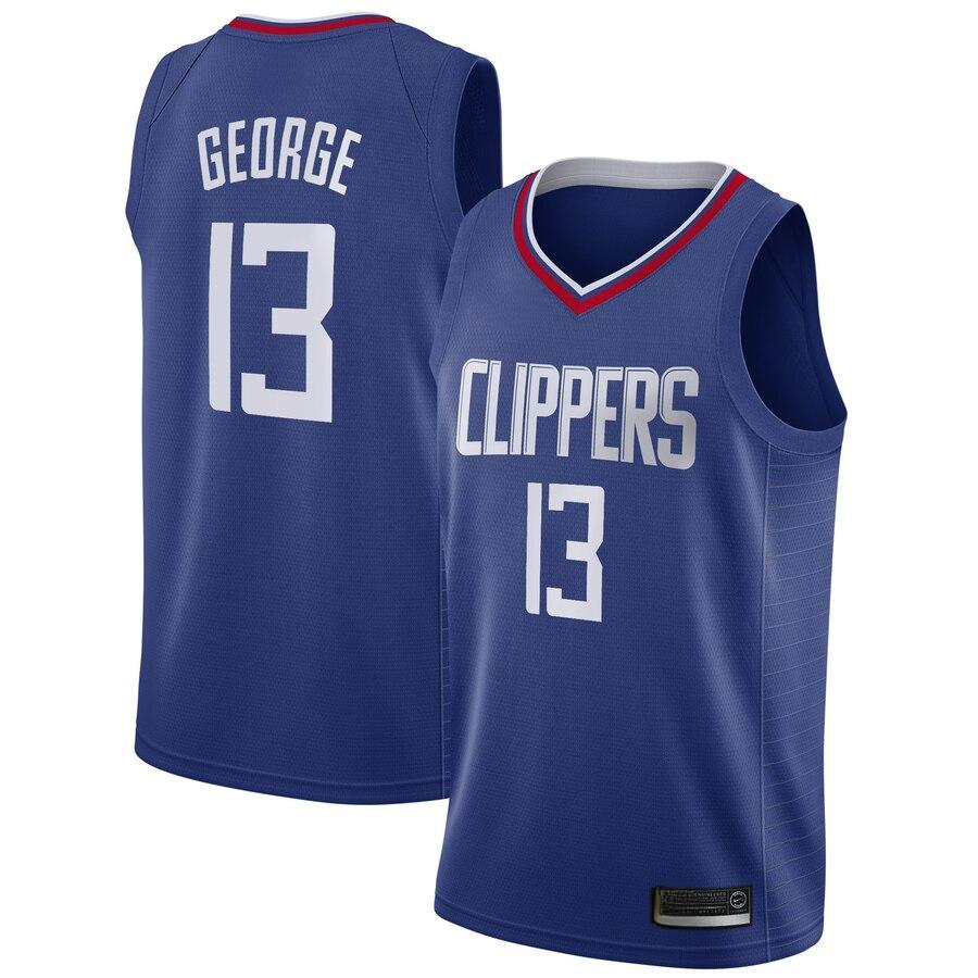 Paul George LA Clippers Blue Classic Swingman Jersey – Icon Edition