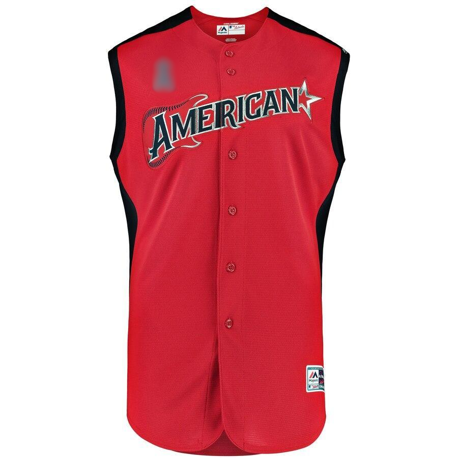 Tommy La Stella 9 American League Red   All-Star Game Workout Player Jersey