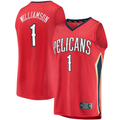 Zion Williamson New Orleans Pelicans   Draft First Round Pick Fast Break Athletic Shirt - Statement Edition