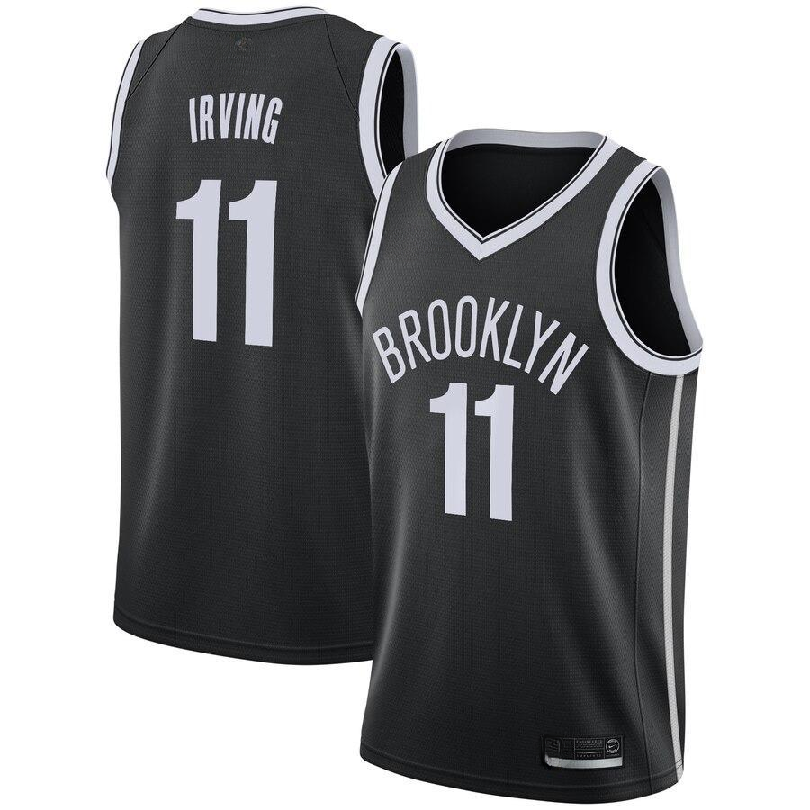 KI Basketball Shoe Irving Brooklyn Nets Black Classic Swingman Jersey – Icon Edition