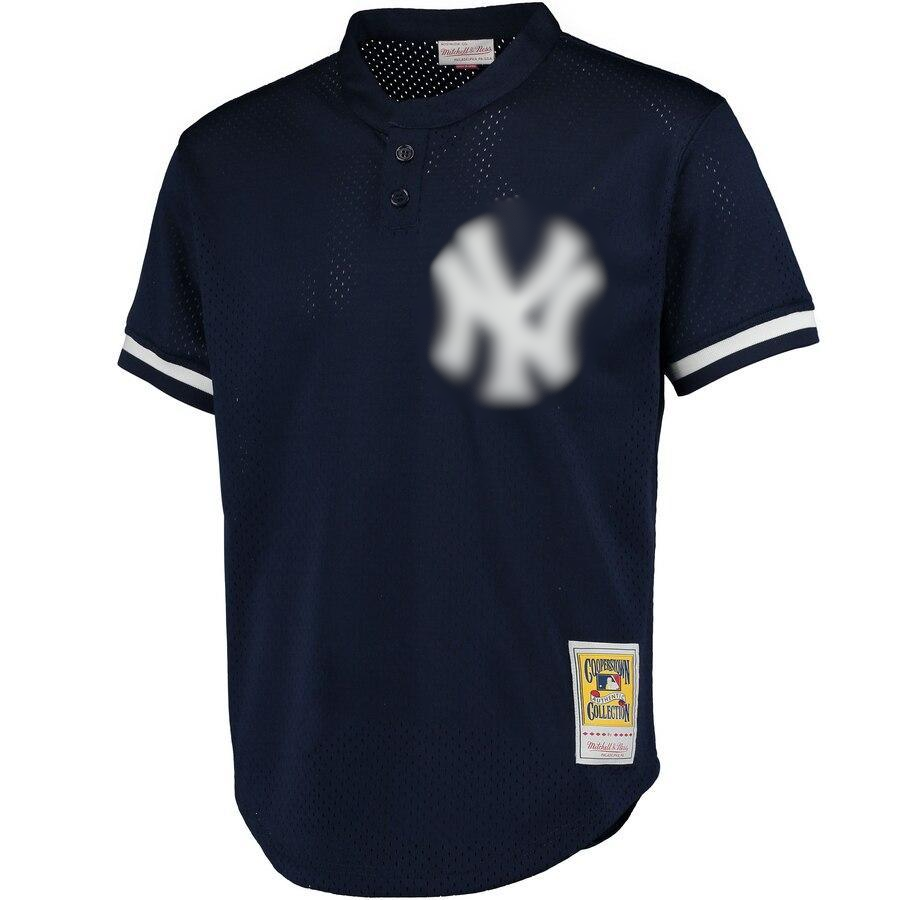 Men's New York City   Navy Cooperstown Mesh Batting Practice Jersey