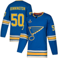 Binnington St. Louis Blues  Stanley Cup Champions Alternate Player Jersey – Blue