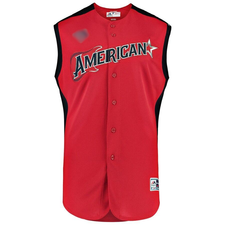 Vladimir Guerrero Jr. 27 American League Red   All-Star Game Workout Player Jersey