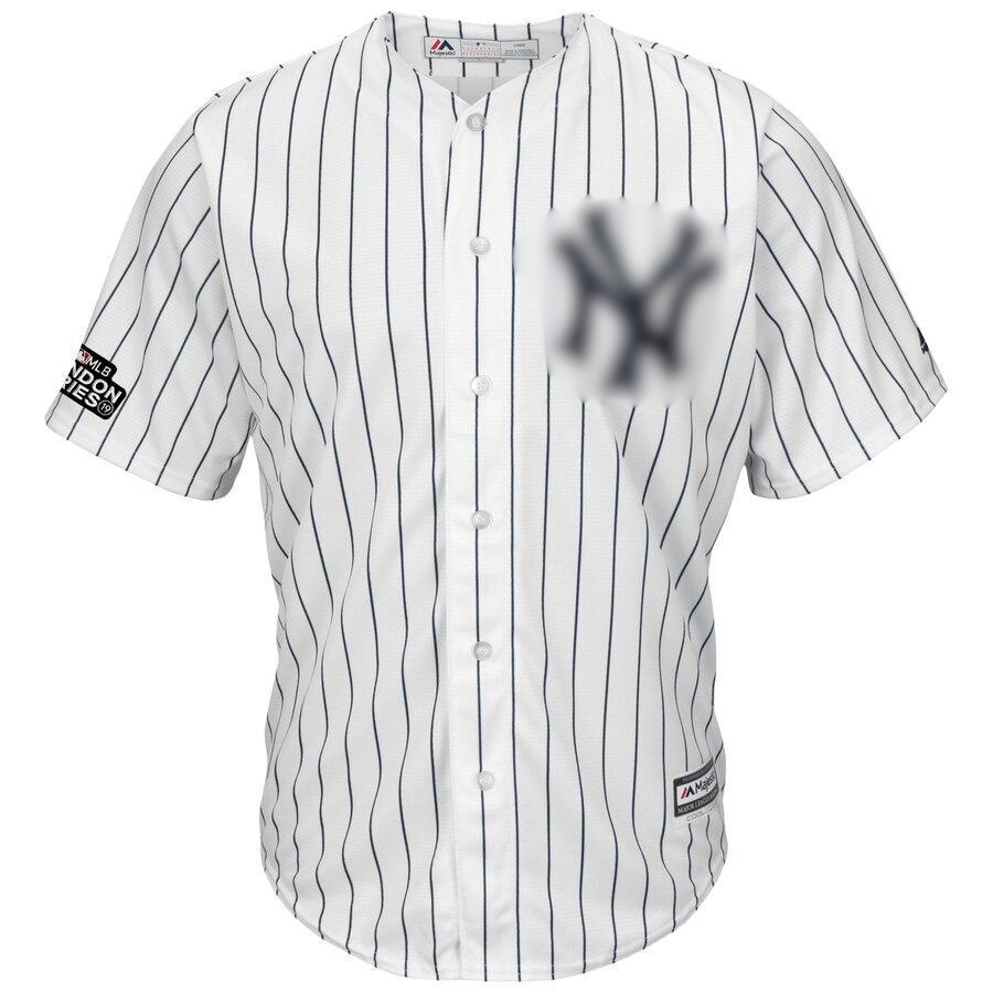 Aaron Judge 99 New York City White/Navy 2019 London Series Cool Base Player Jersey
