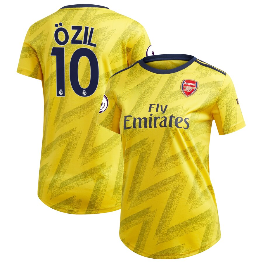Özil Women's Classic Away Athletic Sports Shirt – Yellow
