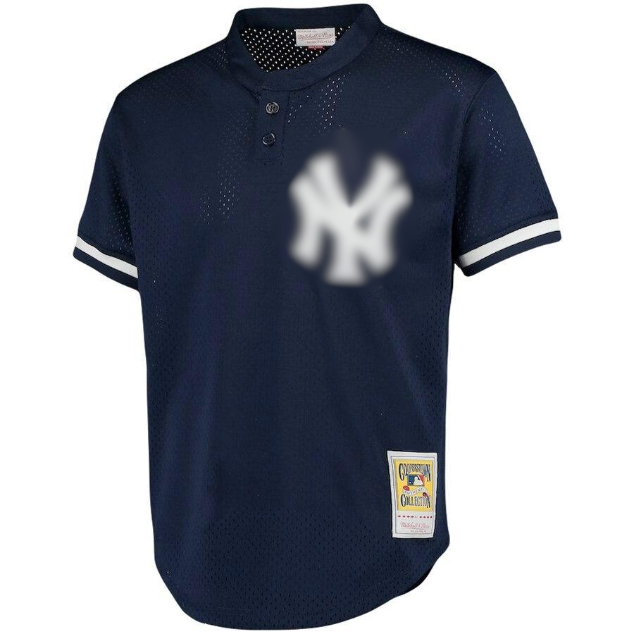 Men's New York City   Navy Cooperstown Collection Big & Tall Mesh Batting Practice Jersey