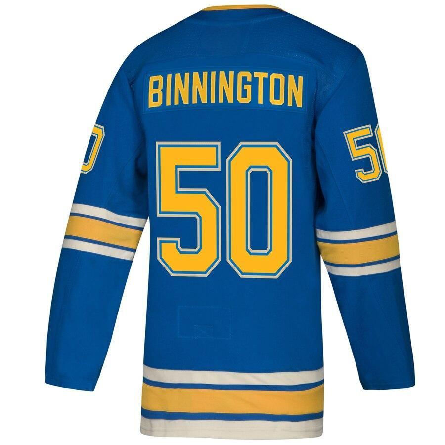 Binnington St. Louis Blues  Stanley Cup Champions Alternate Player Jersey – Blue