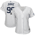 Aaron Judge 99 New York City Women's White/Navy  London Series Cool Base Player Jersey
