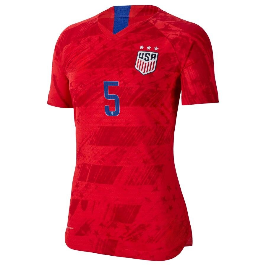 Kelley O'Hara 5 USWNT Women's Red 2019 Away Authentic Vapor Player Jersey