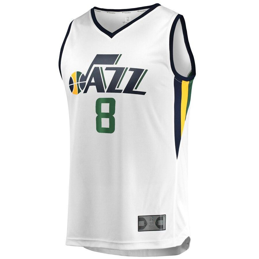 Mike Conley Utah Jazz White Fast Break Athletic Shirt – Association Edition