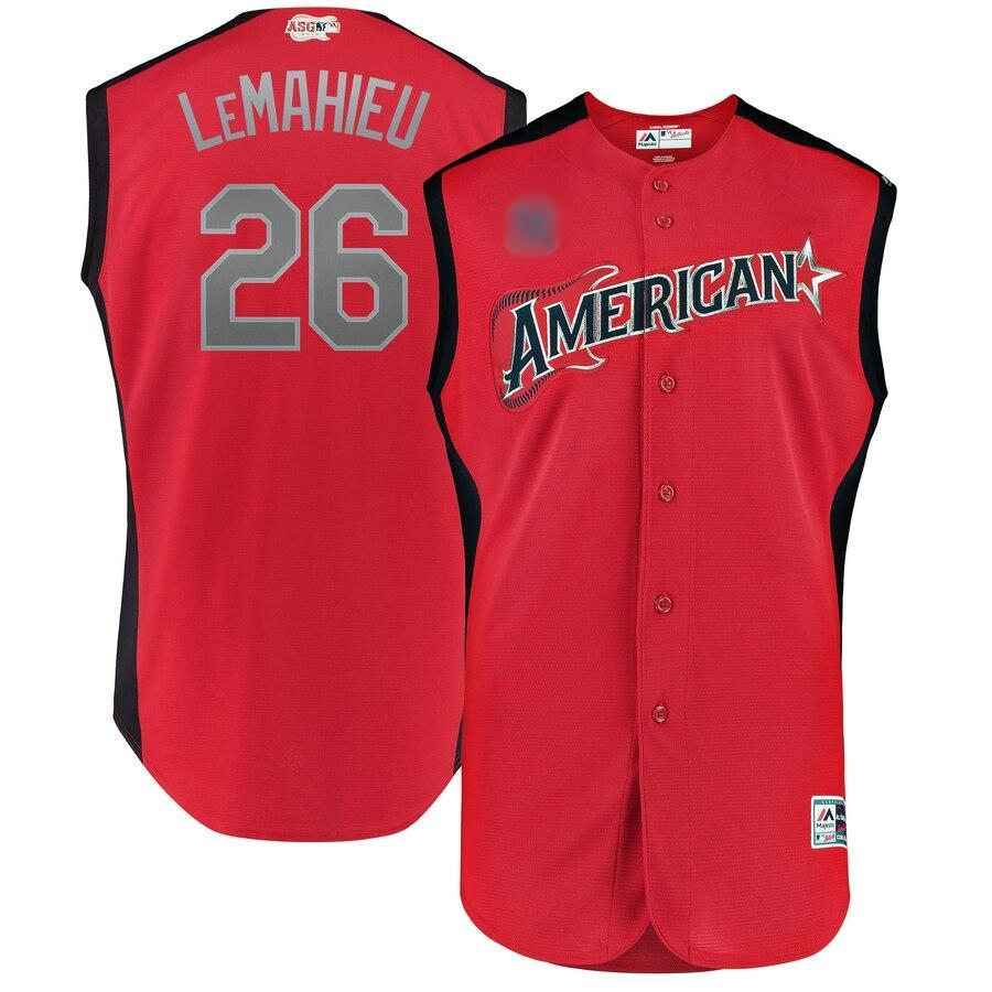 DJ LeMahieu American League Red   All-Star Game Workout Player Jersey