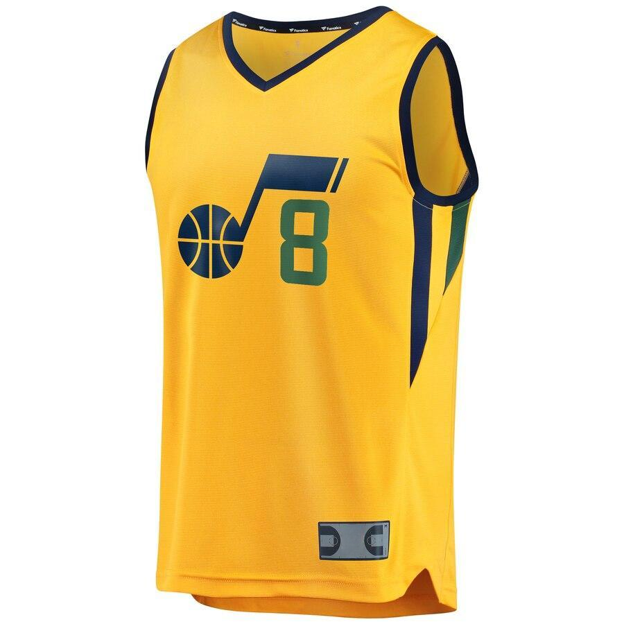 Mike Conley Utah Jazz Gold Fast Break Athletic Shirt – Statement Edition