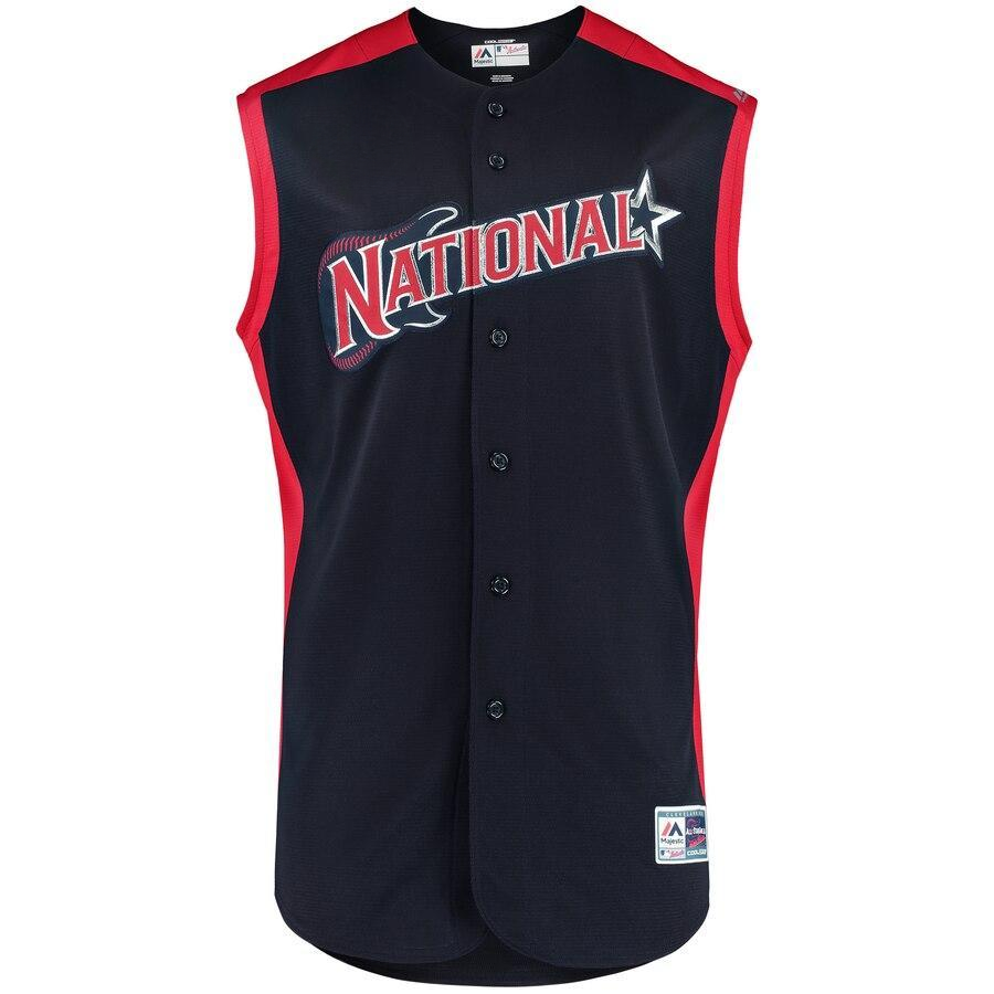 Jeff McNeil 6 National League Navy/Red  MLB All-Star Game Workout Player Jersey