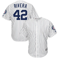 42 New York City White/Navy  Hall of Fame Patch Cool Base Player Jersey