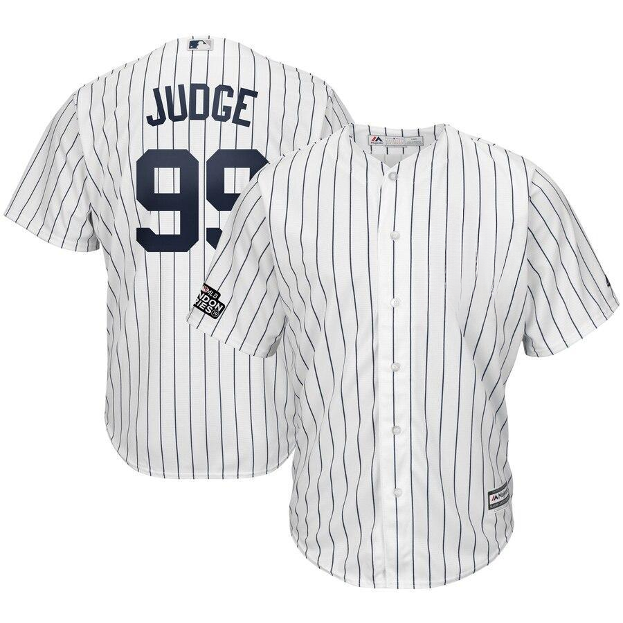 Aaron Judge 99 New York City White/Navy  London Series Cool Base Player Jersey