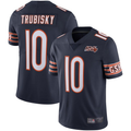 Men's Chicago Bears Mitchell Trubisky Navy  100th Season Limited Jersey