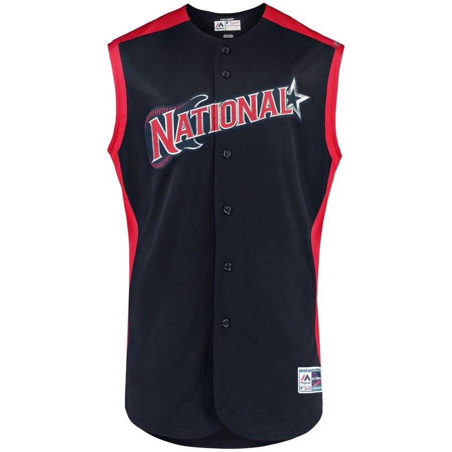 Christian Yelich 22 National League Navy  MLB All-Star Game Workout Player Jersey