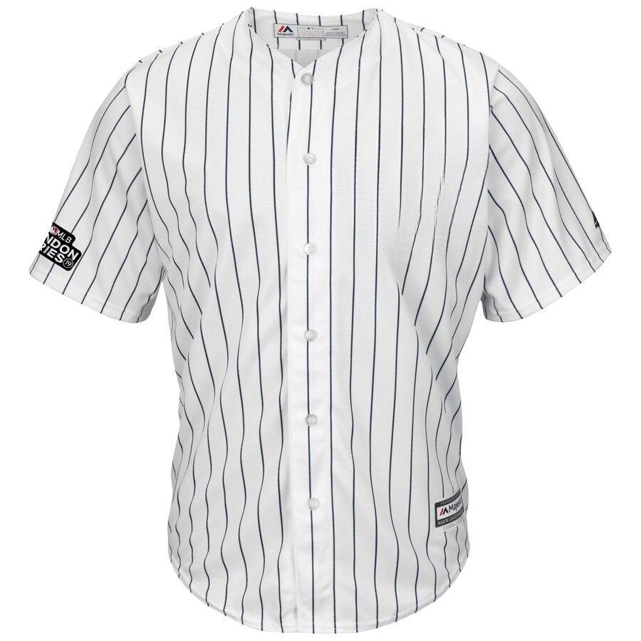 Gary Sanchez 24 New York City White/Navy  London Series Cool Base Player Jersey