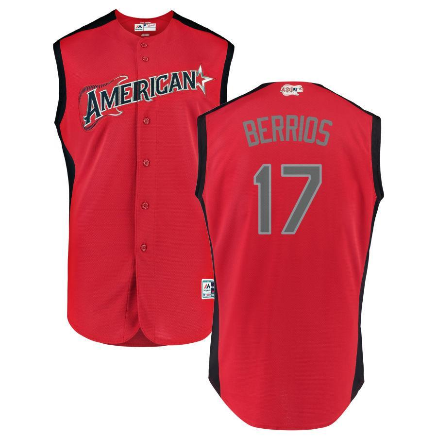 #17 Berrios Men's American League    All-Star Game Workout Custom Jersey