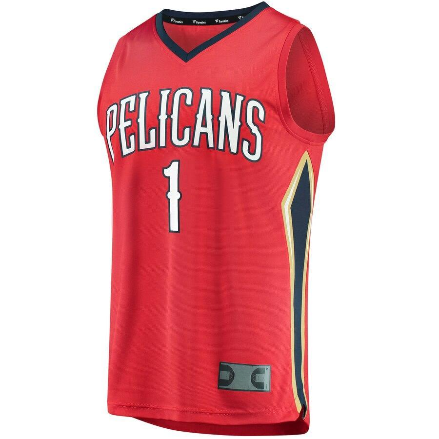 Zion Williamson New Orleans Pelicans   Draft First Round Pick Fast Break Athletic Shirt - Statement Edition