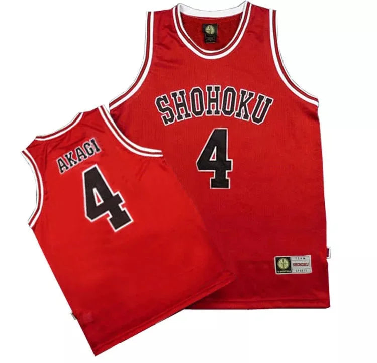 Anime Shohoku School Basketball Team Jersey 4 Cosplay Costume Akagi Jersey Sports Wear Uniform