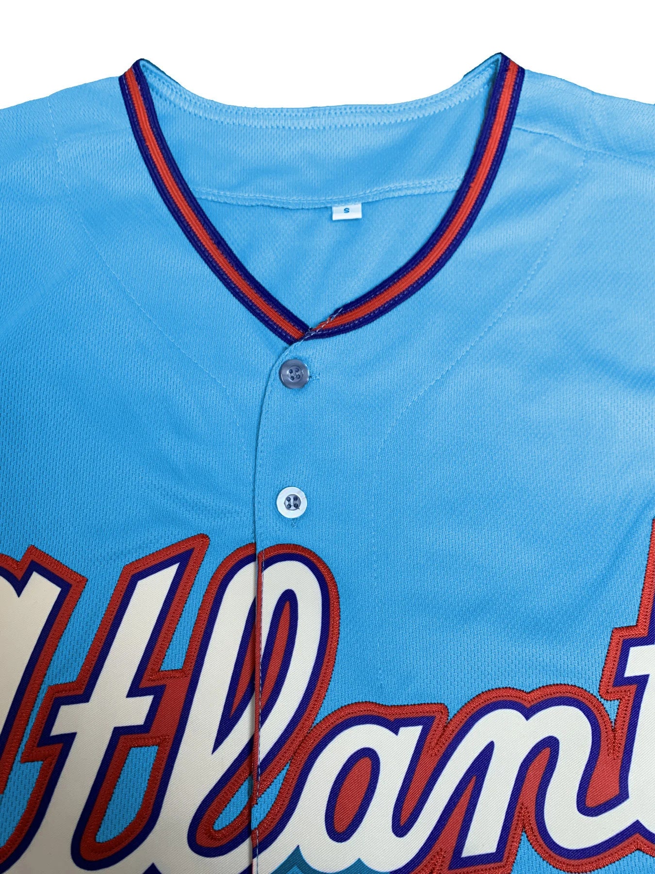 Baseball Jersey 13 Acuna Retro Light Blue Stitched Vintage City Connect Sports Shirt Casual Unisex Tops for Men Women