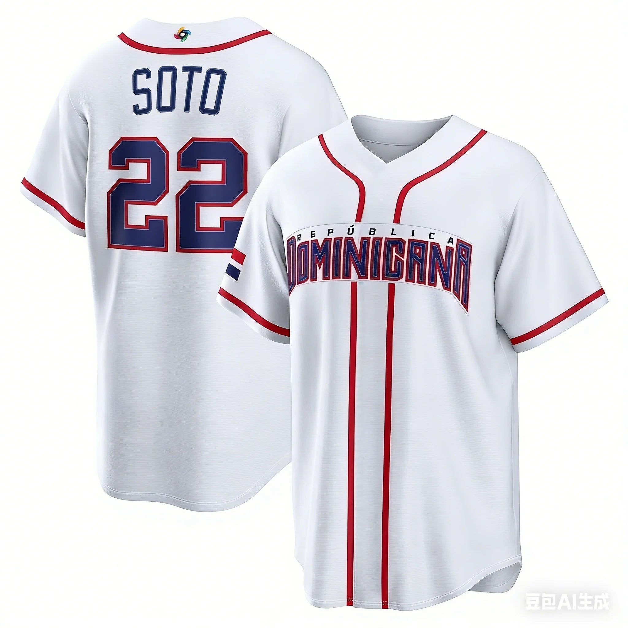 2026 3d Printing Baseball Jersey Mens National Team Sports Shirt Tops White Soto