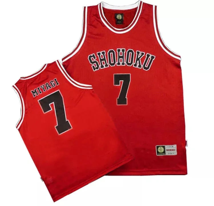 Anime Shohoku School Basketball Team Jersey 7 Cosplay Costume Mayagi Jersey Sports Wear Uniform