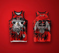 Vintage Edition Commemorative Basketball Jersey - 3D Print - Breathable, Moisture-Wicking Red 23