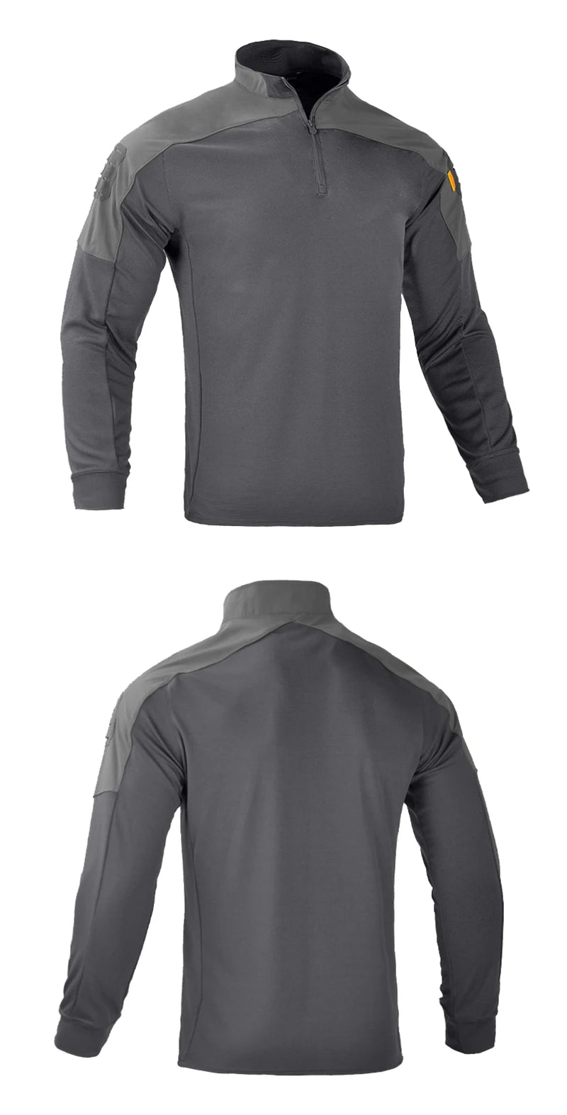Tactical Shirts for Men Quick Drying Shirt Summer Outdoor Sports Camping T Shirt Military Hiking Breathable Hiking Long Sleeve Gray