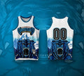 Vintage Edition Commemorative Basketball Jersey - 3D Print - Breathable, Moisture-Wicking White 00