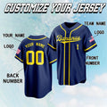 Personalized Bananas Team Baseball Jersey, Let's Go Bananas Jersey, Custom Team Name Number Savannah Shirt Blue