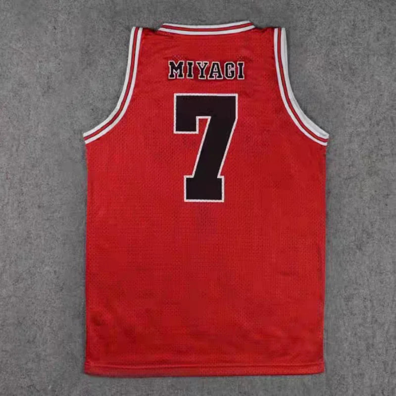 Anime Shohoku School Basketball Team Jersey 7 Cosplay Costume Mayagi Jersey Sports Wear Uniform