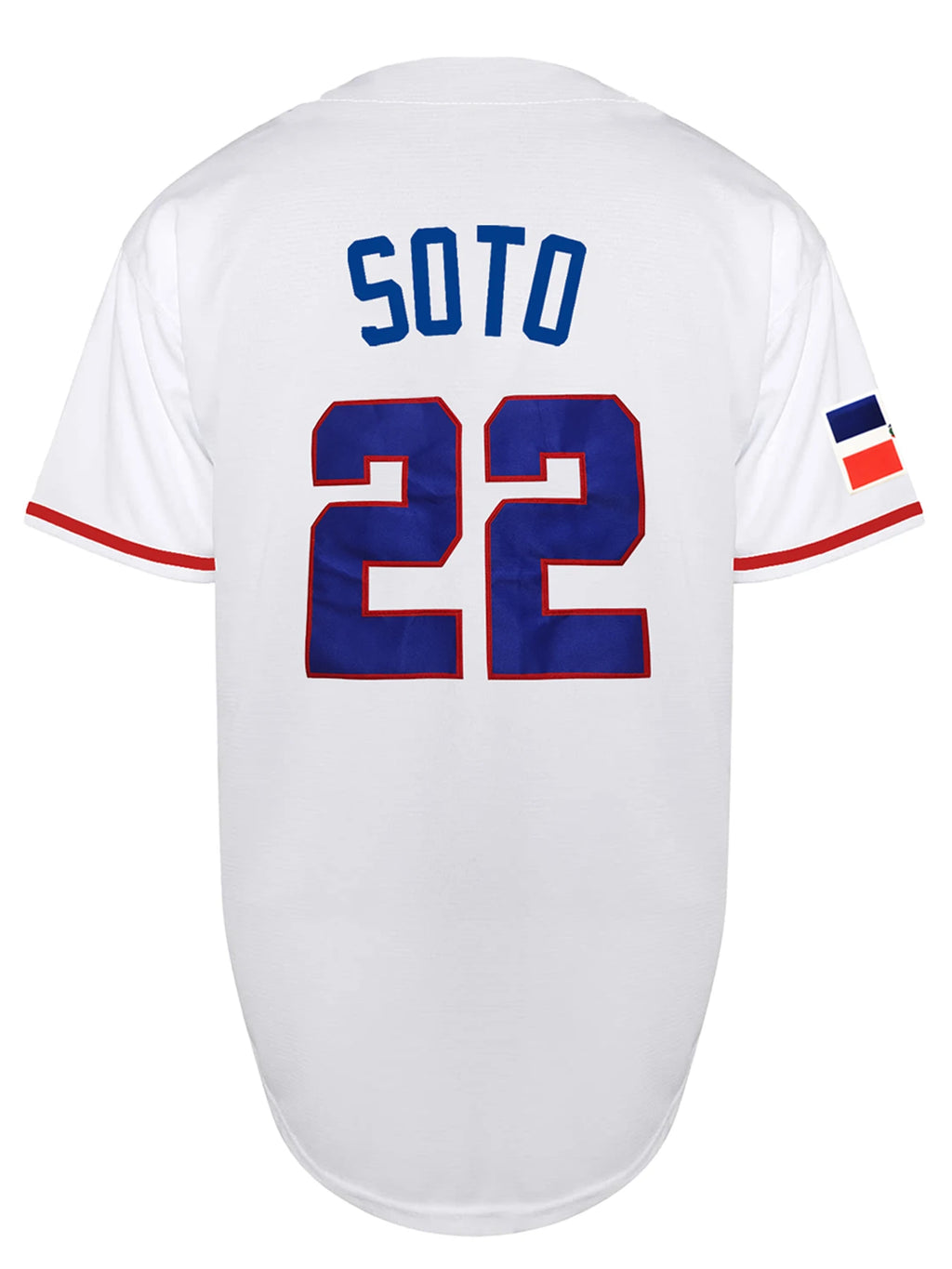 Men's 22 Dominicana Baseball Jerseys 90s Hip Hop Button Down Baseball Shirts