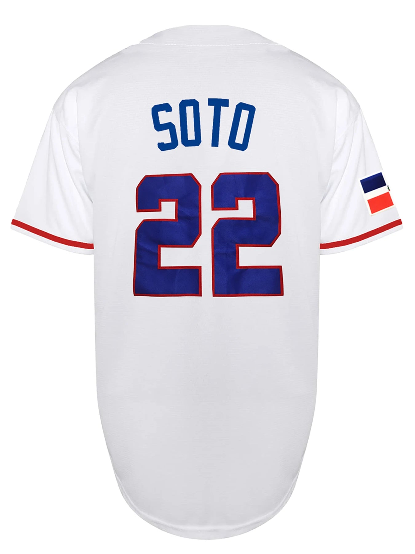 Men's 22 Dominicana Baseball Jerseys 90s Hip Hop Button Down Baseball Shirts