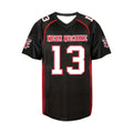 Mean Machine American Football Jersey Quick Dry Mesh Shirt Men Number 13  Fan Sport Top