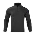 Tactical Shirts for Men Quick Drying Shirt Summer Outdoor Sports Camping T Shirt Military Hiking Breathable Hiking Long Sleeve Black