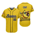 Banana Colt Team Baseball Jersey Custom Name Number Cool Sport Shirt Summer Fan Gift