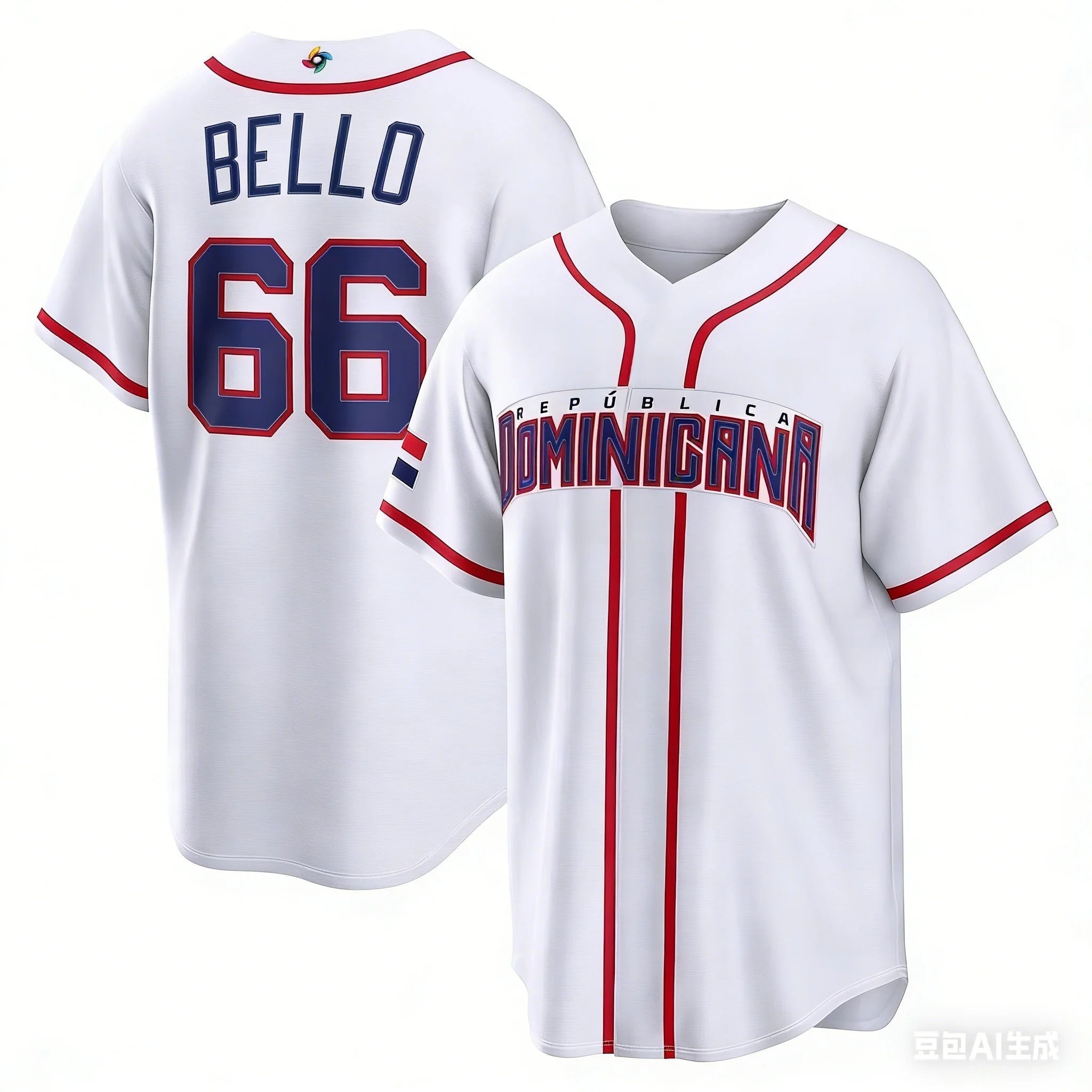 2026 3d Printing Baseball Jersey Mens National Team Sports Shirt Tops White Bello