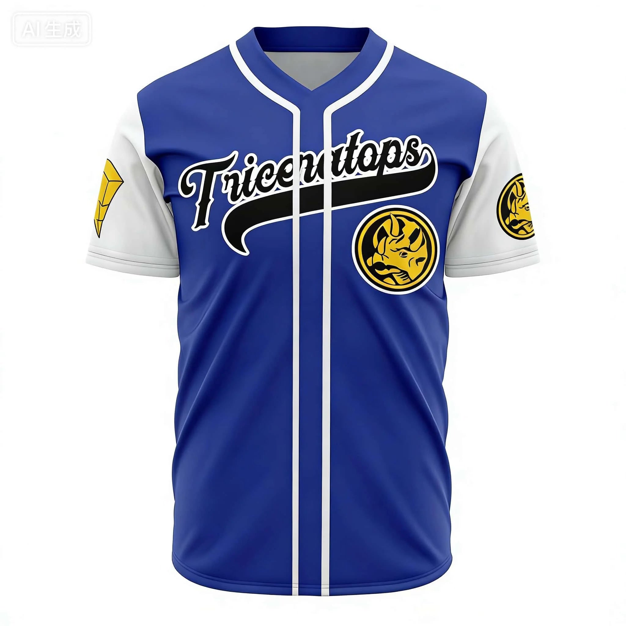 Summer New Dinosaur Team Baseball Style Seven Color Team Theme Family Matching Children's Quick Drying Loose Fitness T-shirt Blue