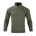 Tactical Shirts for Men Quick Drying Shirt Summer Outdoor Sports Camping T Shirt Military Hiking Breathable Hiking Long Sleeve Green