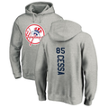 #85 CESSA Men's New York City Ash Personalized Backer Pullover Hoodie
