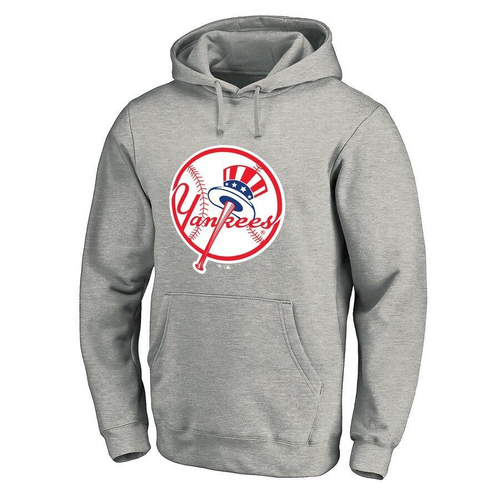 #33 BIRD Men's New York Yankees Ash Personalized Backer Pullover Hoodie