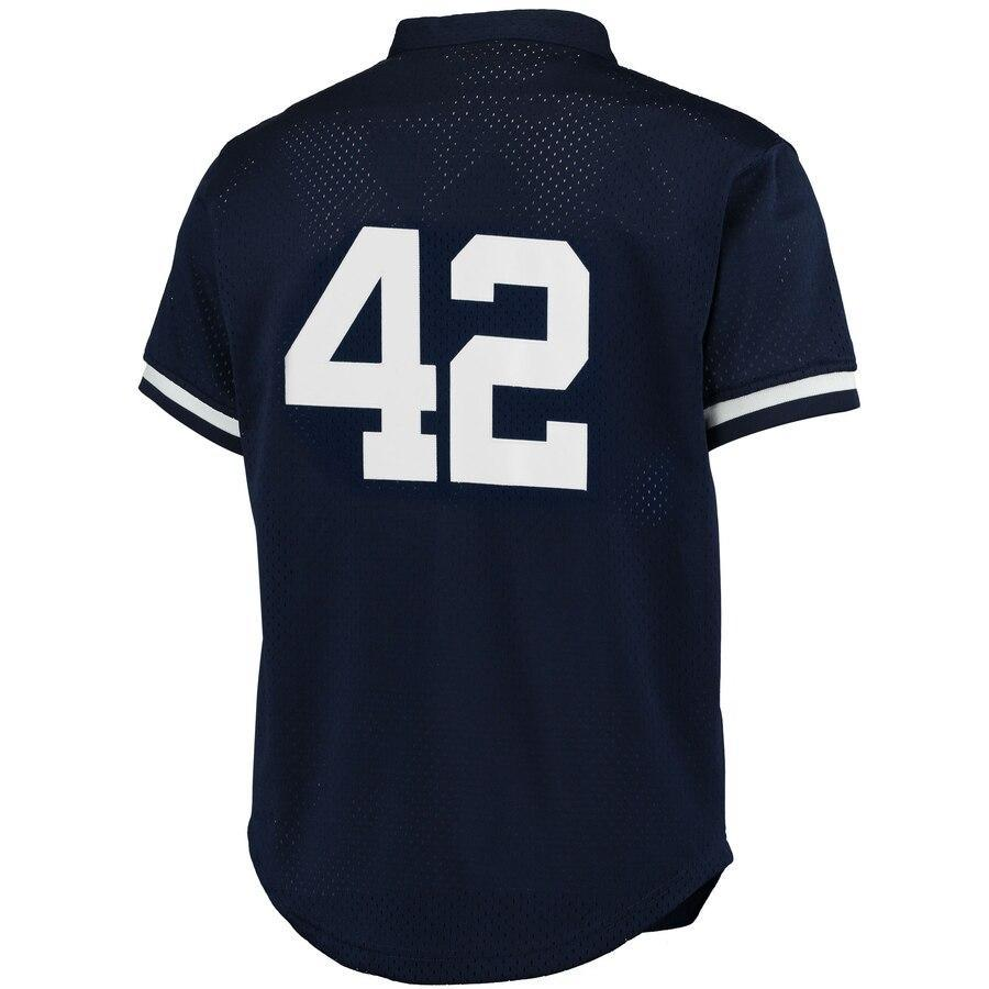 Men's New York City   Navy Cooperstown Mesh Batting Practice Jersey