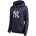 Women's New York City Navy Personalized Backer Pullover Hoodie