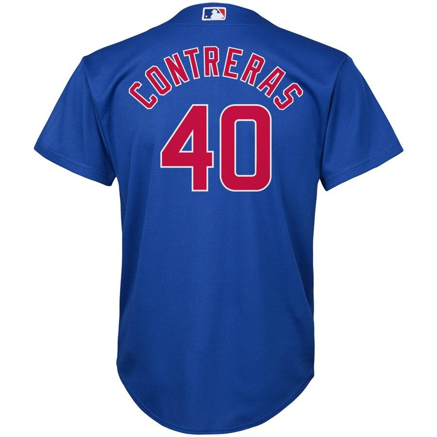 Wilson Contreras 40 Chicago Cubs Youth Royal Alternate Official Cool Base Player Jersey